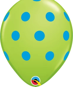 Funtastic Balloon Creations 11" Big Polka Dots Colorful Round Latex Balloons Single Latex Balloons