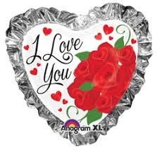 Funtastic Balloon Creations Single Foils I Love You Roses