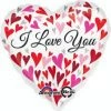 Funtastic Balloon Creations Happy Hearts I Love You Single Foils
