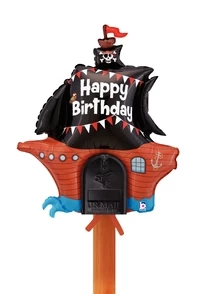Funtastic Balloon Creations Happy Birthday Pirate Ship Mailbox