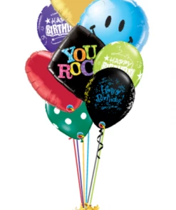 Funtastic Balloon Creations Managers Special Big Bouquet 4 Foils And Giant 16" Latex