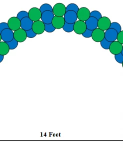 Funtastic Balloon Creations 2 Color Block Arch Decor