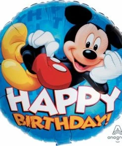 Funtastic Balloon Creations Happy Birthday Relaxing Mickey Single Foils