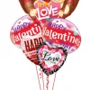 Funtastic Balloon Creations Love & Romance Kissing Monkey's ( 1 Jumbo Foil, 2 Bubbles, 2 Foils)