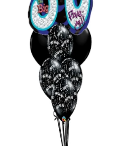 Funtastic Balloon Creations Birthday OH NO The Big 30, 40, 50 ( 1 Large Foil, 7 Latex, 3 Jumbo Latex)
