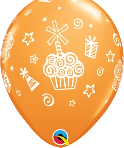 Funtastic Balloon Creations 11" Cupcakes & Presents Latex Single Latex Balloons 12 Funtastic Balloon Creations 11