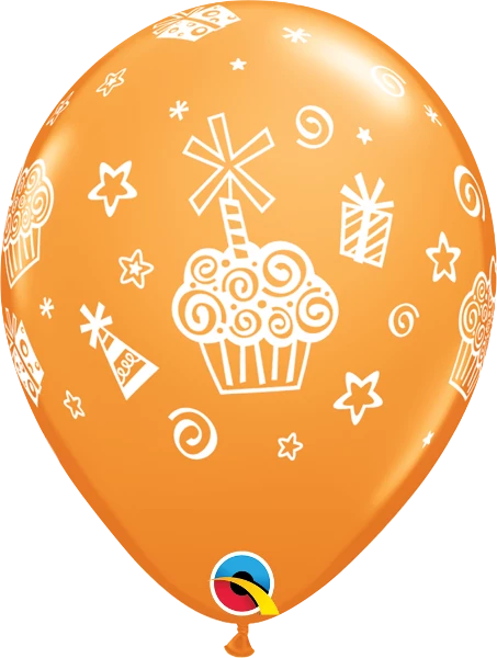 Funtastic Balloon Creations 11" Cupcakes & Presents Latex Single Latex Balloons 6 Funtastic Balloon Creations 11" Cupcakes & Presents Latex Single Latex Balloons