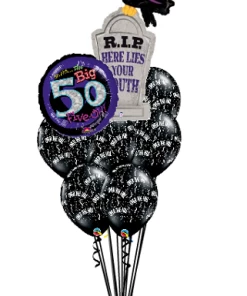 Funtastic Balloon Creations Over The Hill Bouquet (1 Large Foil, 1 Foil, 12 Latex)