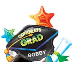 Funtastic Balloon Creations Grad Foils With Optional Personalization (5 Foils)