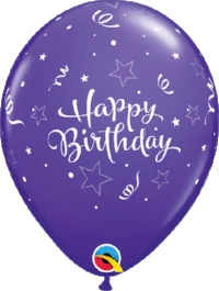 Funtastic Balloon Creations Single Latex Balloons 11" Birthday Shining Star Round Latex Balloons