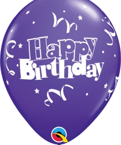 Funtastic Balloon Creations 11" Birthday Streamers & Stars Latex Balloons Single Latex Balloons 11 Funtastic Balloon Creations 11