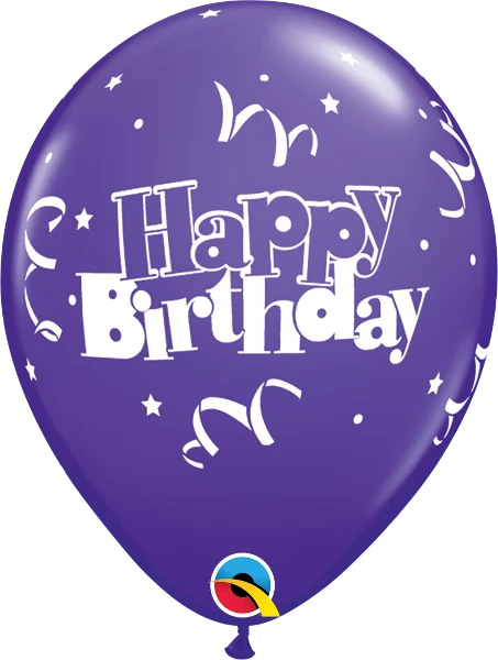 Funtastic Balloon Creations 11" Birthday Streamers & Stars Latex Balloons Single Latex Balloons 5 Funtastic Balloon Creations 11" Birthday Streamers & Stars Latex Balloons Single Latex Balloons