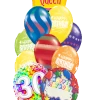 Funtastic Balloon Creations Birthday Queen Bouquet Name & Optional Age (3 Foils, 9 Latex)