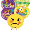 Funtastic Balloon Creations Expressions Bouquet Get Well Soon (6 Foils)