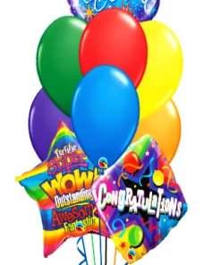 Funtastic Balloon Creations Retirement Bouquet (3 Foils, 6 Latex)