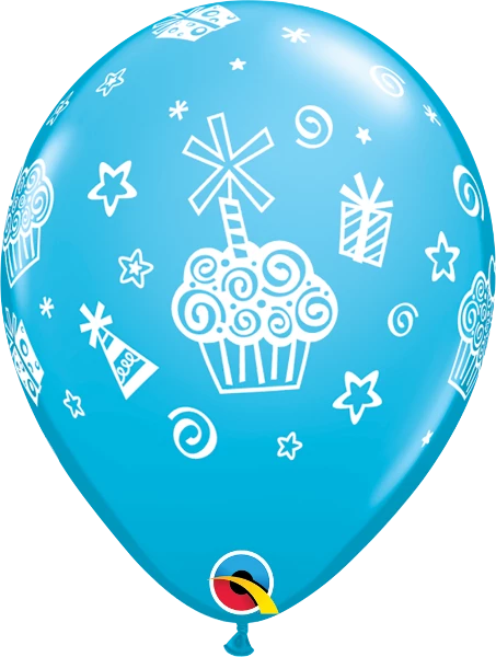 Funtastic Balloon Creations 11" Cupcakes & Presents Latex Single Latex Balloons 7 Funtastic Balloon Creations 11" Cupcakes & Presents Latex Single Latex Balloons