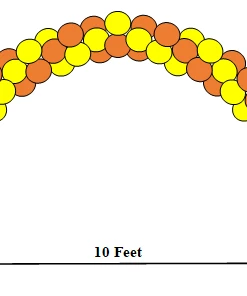 Funtastic Balloon Creations Spiral Arch Point Up At Center Decor