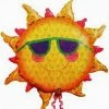 Funtastic Balloon Creations Single Foils Sunshine With Sunglasses