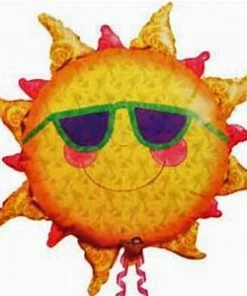 Funtastic Balloon Creations Single Foils Sunshine With Sunglasses
