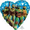 Funtastic Balloon Creations Single Foils Teenage Mutant Ninja Turtle Heart