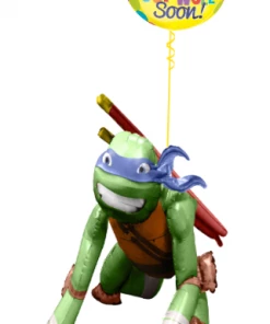 Funtastic Balloon Creations Ninja Turtle Get Well Bouquet ( 1 Airwalker 1 Orbz )