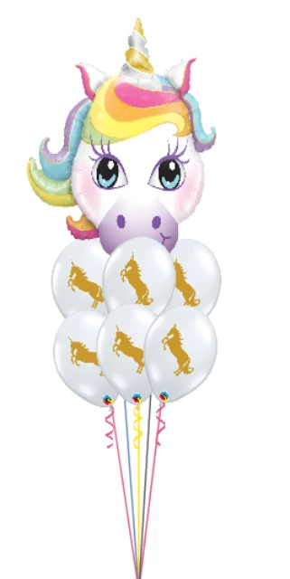 Funtastic Balloon Creations Unicorn Birthday Bouquet (6 Latex, 1 Large Foil) 3 Funtastic Balloon Creations Unicorn Birthday Bouquet (6 Latex, 1 Large Foil)