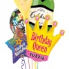 Funtastic Balloon Creations Personalized Birthday Queen Bouquet (5 Foil Balloons)