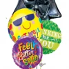 Funtastic Balloon Creations Darth Vadar Get Well Bouquet (4 Foils)
