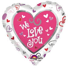 Funtastic Balloon Creations We Love You Hearts In Heart