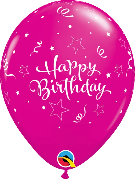 Funtastic Balloon Creations Single Latex Balloons 11" Birthday Shining Star Round Latex Balloons 6 Funtastic Balloon Creations Single Latex Balloons 11" Birthday Shining Star Round Latex Balloons