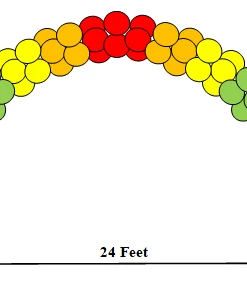 Funtastic Balloon Creations Rainbow Arch