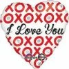 Funtastic Balloon Creations Single Foils I LOVE YOU Heart X O