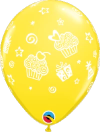 Funtastic Balloon Creations 11" Cupcakes & Presents Latex Single Latex Balloons