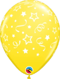 Funtastic Balloon Creations 11" Stars, Dots And Confetti Round Latex Single Latex Balloons