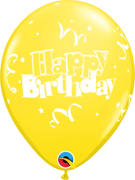 Funtastic Balloon Creations 11" Birthday Streamers & Stars Latex Balloons Single Latex Balloons 6 Funtastic Balloon Creations 11" Birthday Streamers & Stars Latex Balloons Single Latex Balloons