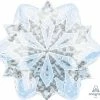 Funtastic Balloon Creations Sparkling Snow Flake Single Foils