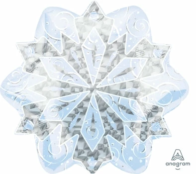 Funtastic Balloon Creations Sparkling Snow Flake Single Foils 3 Funtastic Balloon Creations Sparkling Snow Flake Single Foils