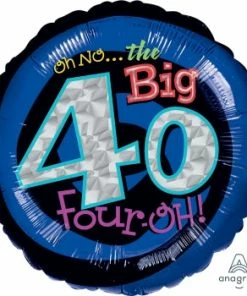 Funtastic Balloon Creations Holographic Oh No The BIG 40