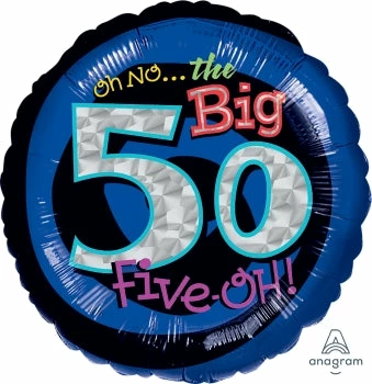 Funtastic Balloon Creations Single Foils Holographic Oh NO The Big 50 3 Funtastic Balloon Creations Single Foils Holographic Oh NO The Big 50