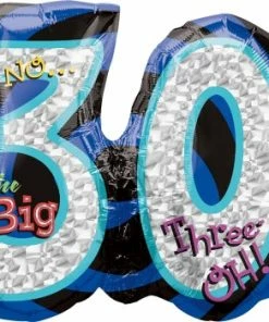 Funtastic Balloon Creations Birthday OH NO The Big 30, 40, 50 ( 1 Large Foil, 7 Latex, 3 Jumbo Latex)