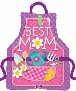 Funtastic Balloon Creations 41" Best Mom Apron Single Foils