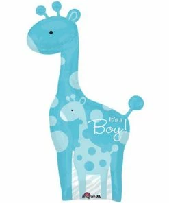 Funtastic Balloon Creations It's A Boy Giraffe Super Shape Single Foils