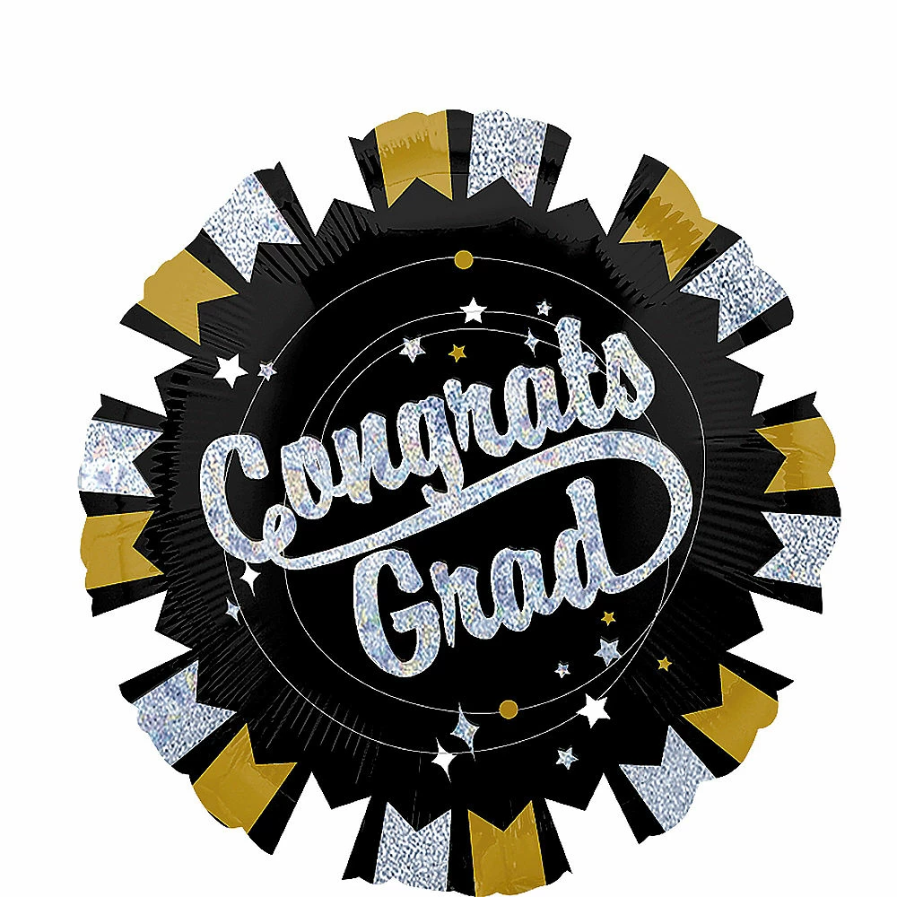 Funtastic Balloon Creations Congrats Grad Gold & Sliver Single Foils 3 Funtastic Balloon Creations Congrats Grad Gold & Sliver Single Foils