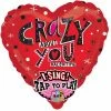 Funtastic Balloon Creations Crazy About You Valentine Singing Balloon Single Foils