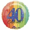 Funtastic Balloon Creations Celebrate 40 Rainbow Stripe 2 Funtastic Balloon Creations Celebrate 40 Rainbow Stripe