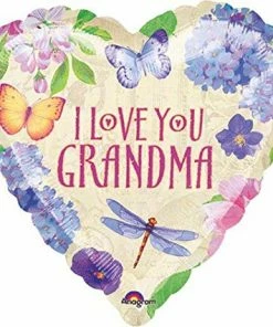 Funtastic Balloon Creations Heart Shaped I Love You Grandma