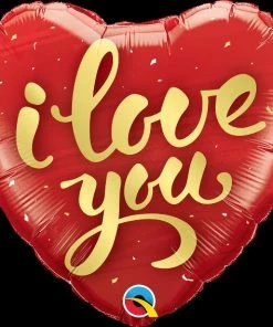 Funtastic Balloon Creations I Love You Gold Single Foils