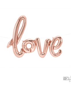Funtastic Balloon Creations LOVE Gold Script Love & Romance