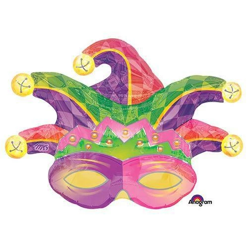 Funtastic Balloon Creations Mardi Gras Mask Single Foils 3 Funtastic Balloon Creations Mardi Gras Mask Single Foils