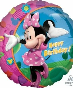 Funtastic Balloon Creations Single Foils Happy Birthday Minnie Mouse